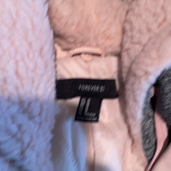 Forever 21 faux pink leather jacket with - Picture 3 of 4